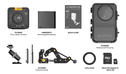 Brinno BCC5000 (4K, Wifi Access, App Controlled) Time Lapse Camera